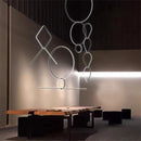 Axyaa Minimalist Pendant Light: Modern Designer Ring Lamp for Office, Living Room, Bedroom