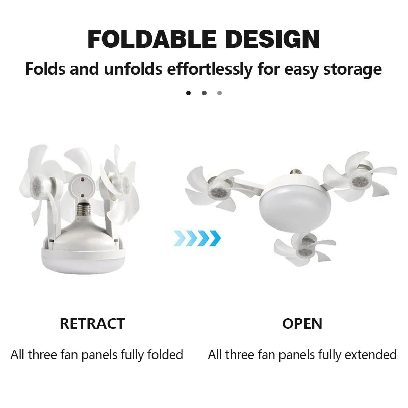 Axyaa Smart LED Ceiling Fan Light Remote Dimming Drone Lamp