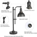 Axyaa Industrial Loft Desk Lamp Adjustable E26 Retro Table Lamp