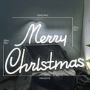 Merry Christmas Neon Sign Wall Art by Axyaa - Perfect Home Bar Decor