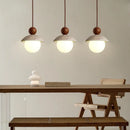 Axyaa Yellow Stone Glass Ball LED Pendant Light Modern Nordic Hanging Lamp