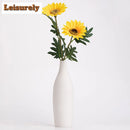 Axyaa Ceramic Flower Vase: Creative Threaded Needle Mouth Floral Display Arrangement