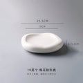 Axyaa Pure White Double-layer Ceramic Dishes for Molecular Cuisine