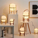 Axyaa Solid Wood Desk Lamp for Living Room, Study, Bedroom, Bedside - Creative Design for Hotels