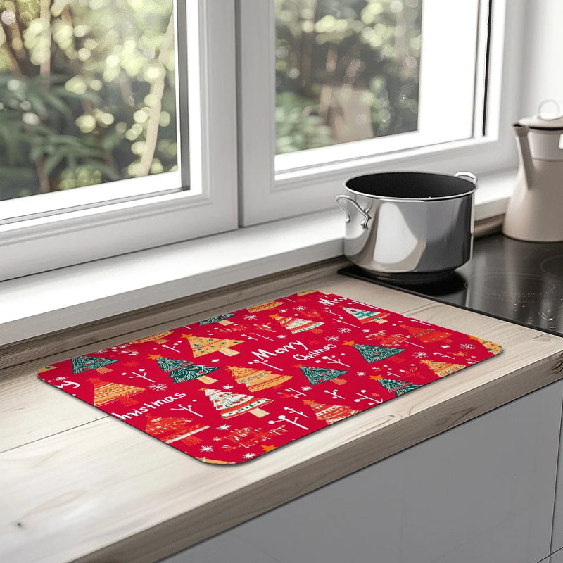Axyaa Holiday Drying Mat - Absorbent Dish Mat, Multi-Functional
