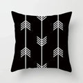 Geometric Black Yellow Cushion Covers - Axyaa Modern 18" Throw Pillow Case