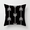 Geometric Black Yellow Cushion Covers - Axyaa Modern 18" Throw Pillow Case
