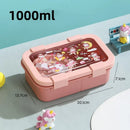 Axyaa Large Capacity Bento Box with Soup Bowl, Spoon - Children's School, Picnic Lunch Container