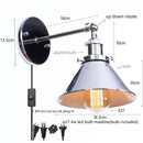 Axyaa Industrial LED Wall Lamps for Bathroom Mirror Stair Dinning Room Bar Home Decor