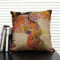 Axyaa Gold Pattern Oil Painting Decorative Throw Pillow Case - 45x45cm