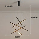 Axyaa Modern Ceiling Chandelier: Elegant Dining Room Pendant Light for Stylish Indoor Lighting
