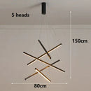 Axyaa Modern Ceiling Chandelier for Dining Room - Elegant Hanging Pendant Light Fixture