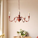 Axyaa Vintage Iron Candle Chandelier Pendant Light