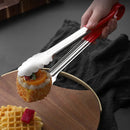 Axyaa Stainless Steel Food Tongs with Anti-Scald Handle