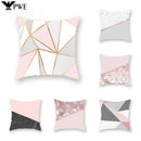 Axyaa Geometric Marble Cushion Covers - Modern Nordic Home Decor Pillowcase