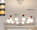 Axyaa White Glass Metal LED Chandelier: Modern Kitchen & Bedroom Pendant Lamp