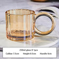 Axyaa Ins Style Big Ears Cup, Round Niche Glasses, Sunflower Coffee Mug