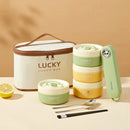 Axyaa Stainless Steel Insulated Bento Lunch Box for Kids