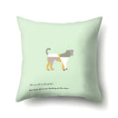 Axyaa Woodland Animal Cushion Cover: Bear Deer Pillow Case for Home Decor
