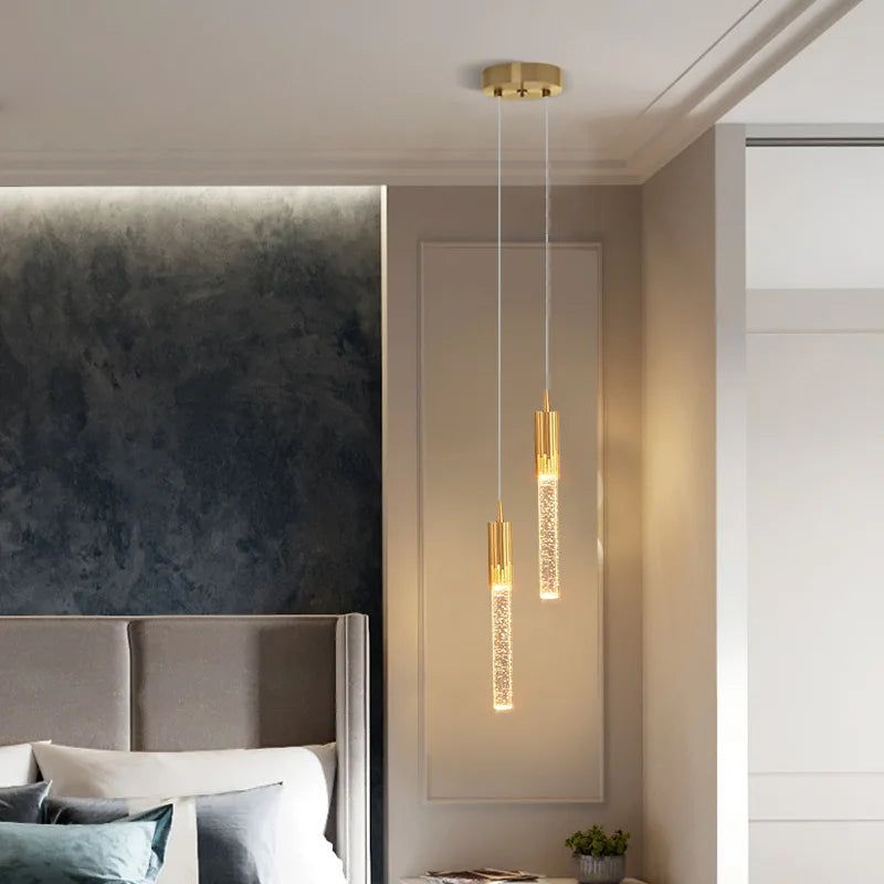 Luxury Crystal Pendant Chandelier by Axyaa for Home Decor and Living Room Lighting