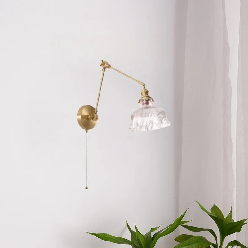 Axyaa Glass LED Wall Lamp for Living Room, Bedroom, Bathroom - Nordic Minimalism