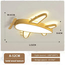 Axyaa Kids Airplane LED Ceiling Light, Nordic Modern Helicopter Chandelier for Youth Room