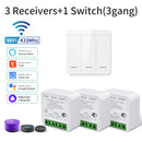 Axyaa Smart WiFi Switch Module RF433MHz Wall Panel Control with Alexa Google Assistant