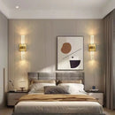 Axyaa Crystal Bedside Wall Lamp: Modern High-End Light Luxury for Living Room, Bedroom, Study