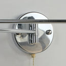 Axyaa LED Wall Lamp Adjustable Telescopic Arm Home Decor Bedside Bedroom Switch Reading