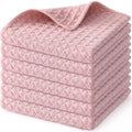 Axyaa Microfiber Waffle Kitchen Towels - Ultra Absorbent Cleaning Rags