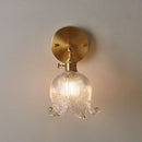 Axyaa Vintage Clear Glass Wall Lamp Sconce, Up Down Rotate LED Lights