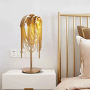 Axyaa Postmodern Tassel Chain LED Floor Lamp Gold/Silver Luxury for Living Room