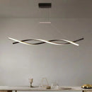 Axyaa Geometric LED Chandelier: Modern Dining Room Pendant Lighting