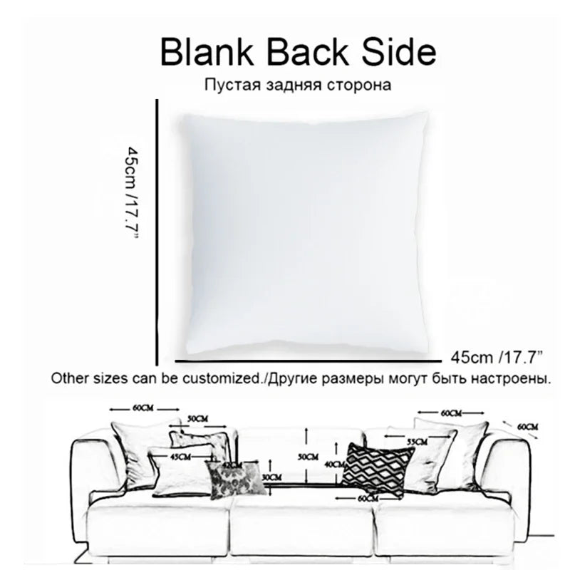 Axyaa Cartoon Girl Pillow Case: Soft Short Plush Cushion Cover for Sofa & Home Decor