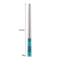Axyaa Stainless Steel Korean Spoon Chopsticks Set