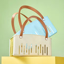 Axyaa Foldable Waterproof Bath Basket: Large Capacity Toiletry Storage