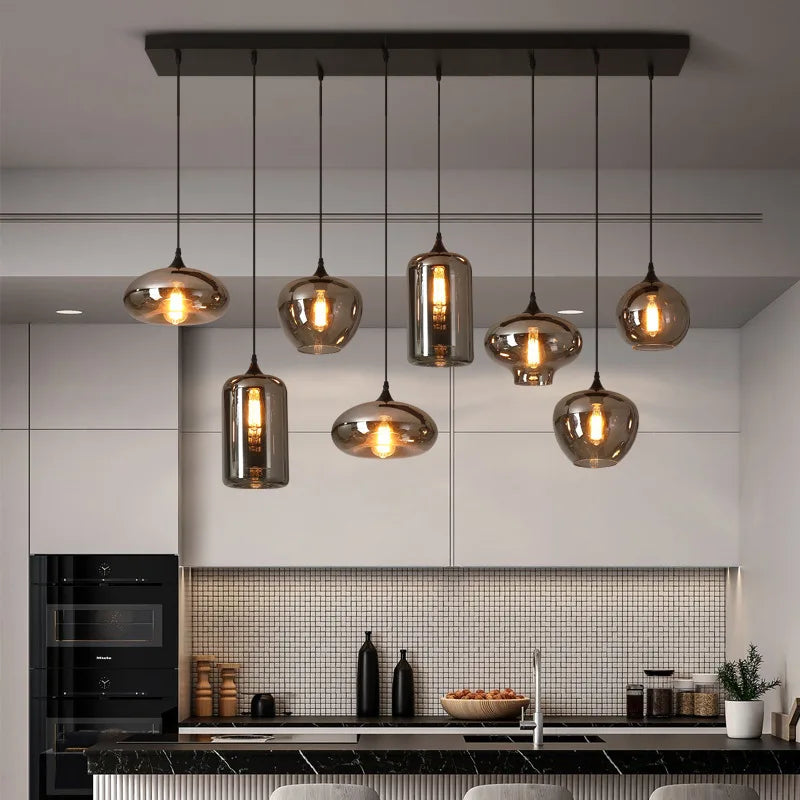 Axyaa Nordic Glass Pendant Lights: Modern, Creative, and Elegant Lighting Solution
