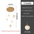 Axyaa Luxury LED Staircase Chandelier for Living Room and Bedroom