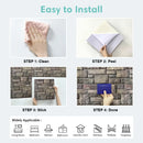 Axyaa 3D Faux Stone Peel and Stick Wall Panels - Set of 10