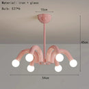 Axyaa French Cream Hanging Light: Modern Magic Bean Pendant for Bedroom, Living Room, and Study