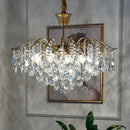 Axyaa Crystal Pendant LED Ceiling Light for Luxurious Living Room and Bedroom