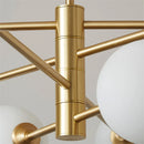Axya Copper LED Glass Ball Ceiling Chandelier for Modern Living Room, Dining Room & Bedroom