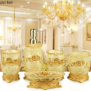 Axya Bathroom Accessories Set: Soap Dispenser, Toothbrush Holder, Cup, Soap Dish, Tray, Toilet Brush, Storage