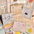 Axyaa Kawaii Cat Thermal Lunch Bag - Portable Insulated Bento Pouch for Kids & Adults