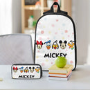 Axyaa Mickey Mouse School Bags Set with Lunch Box & Pencil Box for Students