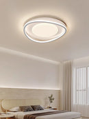 Axyaa Nordic White Ceiling Lamp for Minimalist Home Decor & Lighting Control
