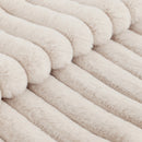 Axyaa Soft Plush Faux Fur Striped Pillow Covers 16x16 for Bed & Couch