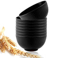 Axyaa Round Wheat Straw Bowls Set of 8 - Eco-Friendly Unbreakable Salad Bowls