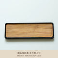 Axyaa Bamboo Banquet Serving Tray | Decorative Tea Plate for Coffee Bread Dessert