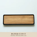 Axyaa Bamboo Banquet Serving Tray | Decorative Tea Plate for Coffee Bread Dessert